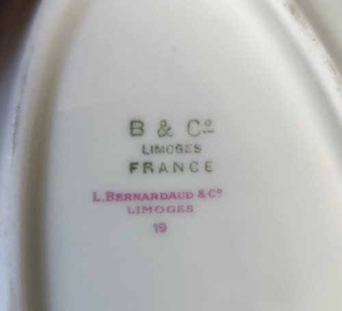 Altes 143-teiliges Geschirrset Limoges Bernardaud Modell Bengali