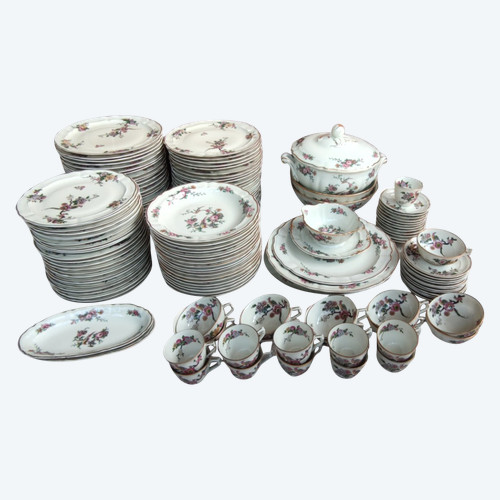 Altes 143-teiliges Geschirrset Limoges Bernardaud Modell Bengali