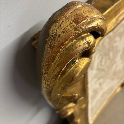 Tête de lit ancienne Louis Philippe 1840 à feuilles d'or. Dimensions L 192 H 98