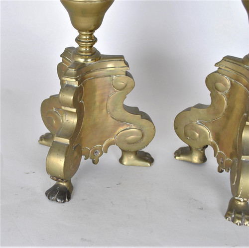 Coppia di piqué in bronzo, fine XVIII/inizio XIX secolo