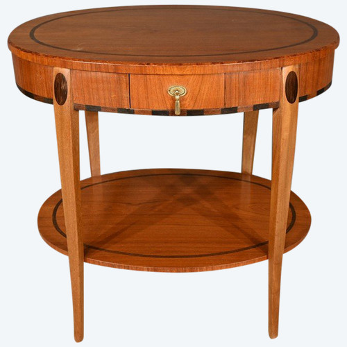 Table Guéridon en Acajou et Palissandre, Art Déco - 1930