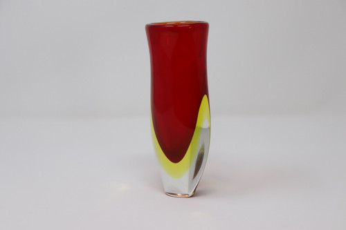 Small Art Glass Vase attributed to Flavio Poli for Seguso, 1960s