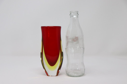 Small Art Glass Vase attributed to Flavio Poli for Seguso, 1960s