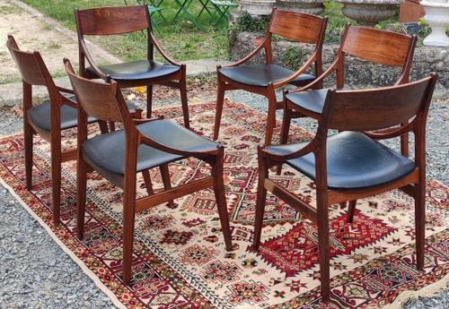Design Table+6 Chaises Design scandinave par Vestervig Eriksen  Pour Tromborg  Danemark
