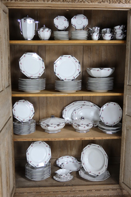 Servizio da tavola in porcellana Art Déco 113 pezzi