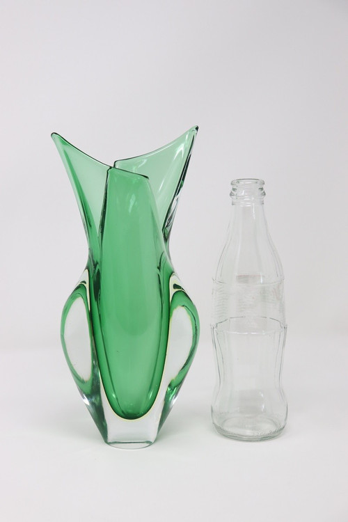 Sommerso-Vase aus Muranoglas, 1960er