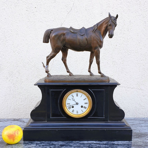 Emile Loiseau, Horse Clock, 19th century