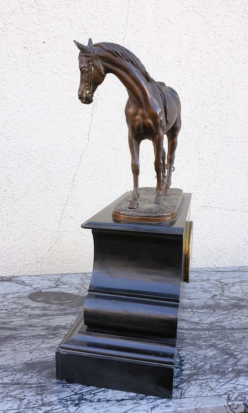 Emile Loiseau, Horse Clock, 19th century