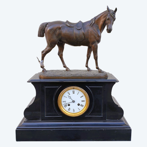 Emile Loiseau, Horse Clock, 19th century