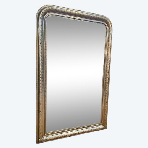 Miroir époque Louis Philippe à la feuille d’or 