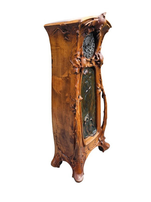 Edmond Achille Crépin and Alexandre Charpentier Important Art Nouveau Clock