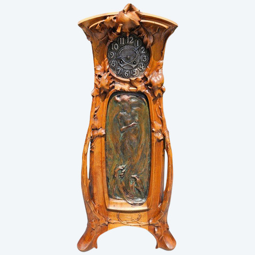 Edmond Achille Crépin and Alexandre Charpentier Important Art Nouveau Clock