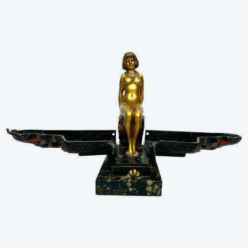 Bergman - Bronze Erotique De Vienne Déité Égyptienne