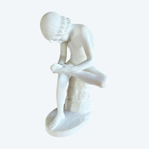 Spinario In Marmo Bianco
