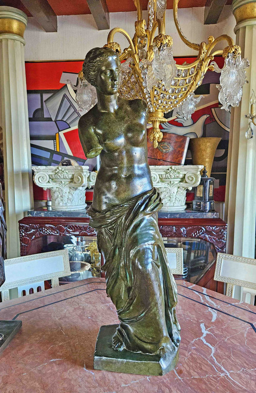 Venere Di Milo Con Patina Bronzo Ht 87 Cm