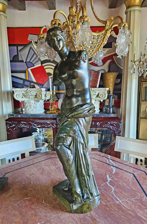 Venere Di Milo Con Patina Bronzo Ht 87 Cm