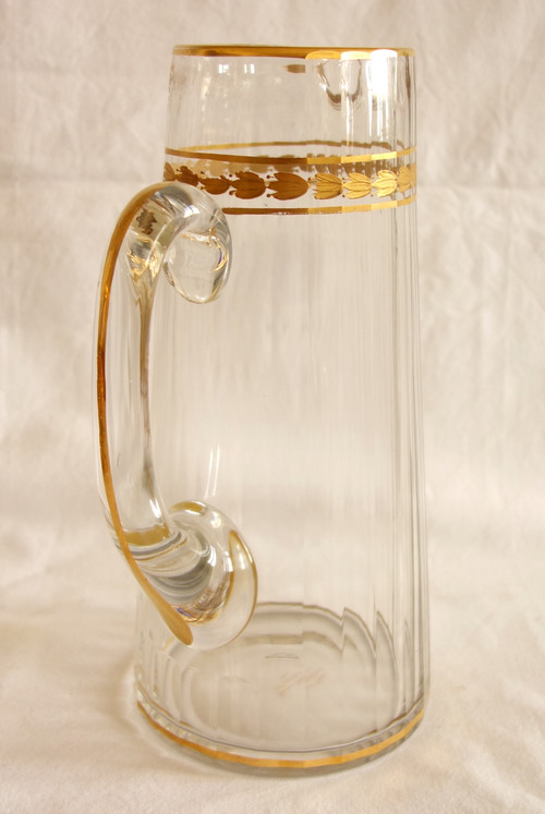 Baccarat: fruit juice service in cut and gilded crystal, circa 1900