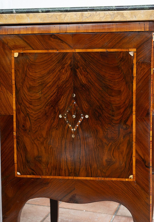 Paire De Chevet Napolitaines Anciennes Louis XIV En Bois Précieux. Epoque 18ème Siècle