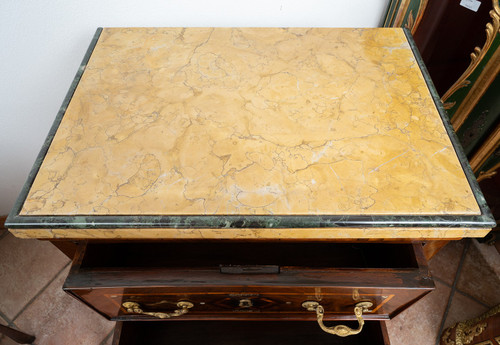 Paire De Chevet Napolitaines Anciennes Louis XIV En Bois Précieux. Epoque 18ème Siècle
