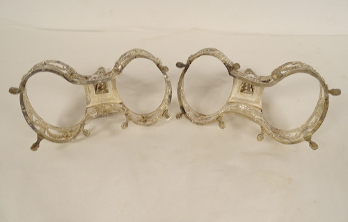 Pair of Louis XVI Silver Double Salt Cellars Farmers General Paris 1782 18th Century