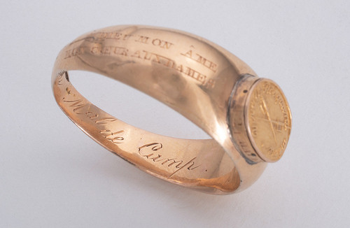 2 Bagues Anneaux De Fidélité Cause Royale Vicomte Hardouineau Or 18k 1815