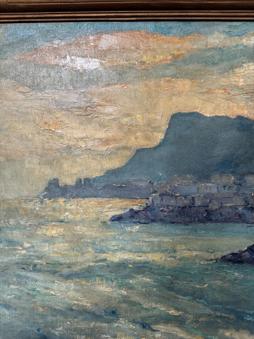 Jan Jacob Ten Kate II (1883- 1969) Bay of Monaco, Monte Carlo, Circa 1930
