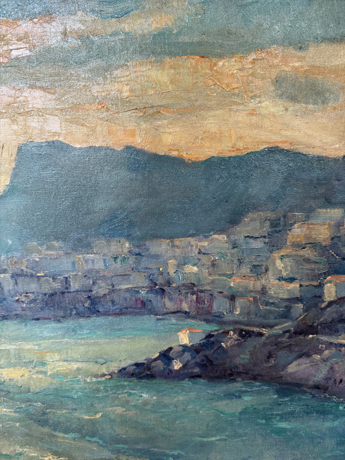 Jan Jacob Ten Kate II (1883- 1969) Bay of Monaco, Monte Carlo, Circa 1930