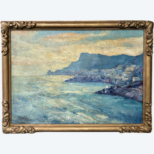 Jan Jacob Ten Kate II (1883- 1969) Bay of Monaco, Monte Carlo, Circa 1930