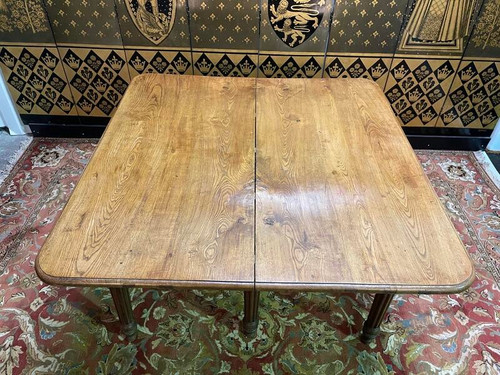 Louis Philippe farmhouse dining table in solid oak
