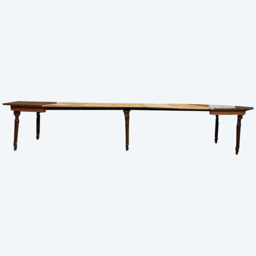 Louis Philippe farmhouse dining table in solid oak