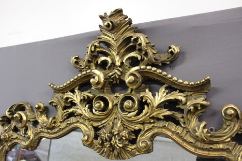 Very Large Italian Rococo Mirror and Console Circa 1950