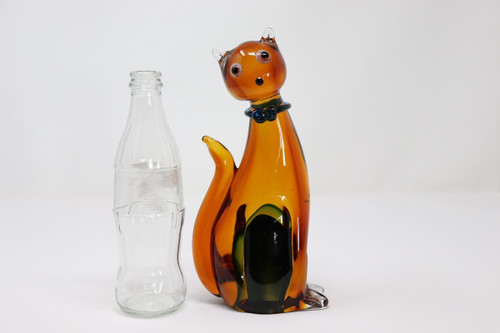 Skulptur aus Muranoglas, Katze