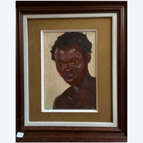 Alexandre Iacovleff (1887–1938), Porträt eines jungen afrikanischen Mannes, 1925