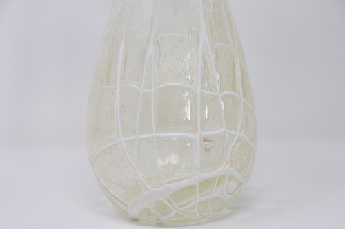 vase en verre transparent, Murano Italia 1980