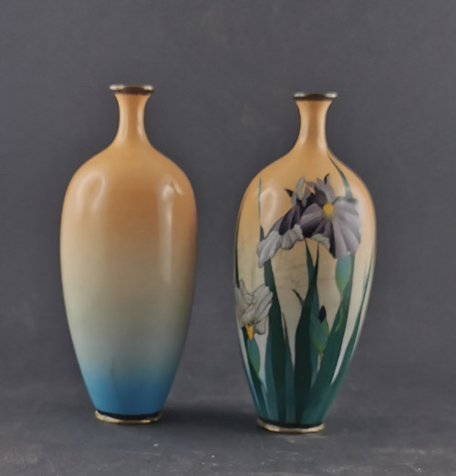 pair of small cloisonné vases, Japan