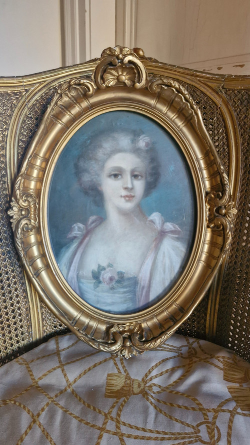 Pastello, ritratto di donna