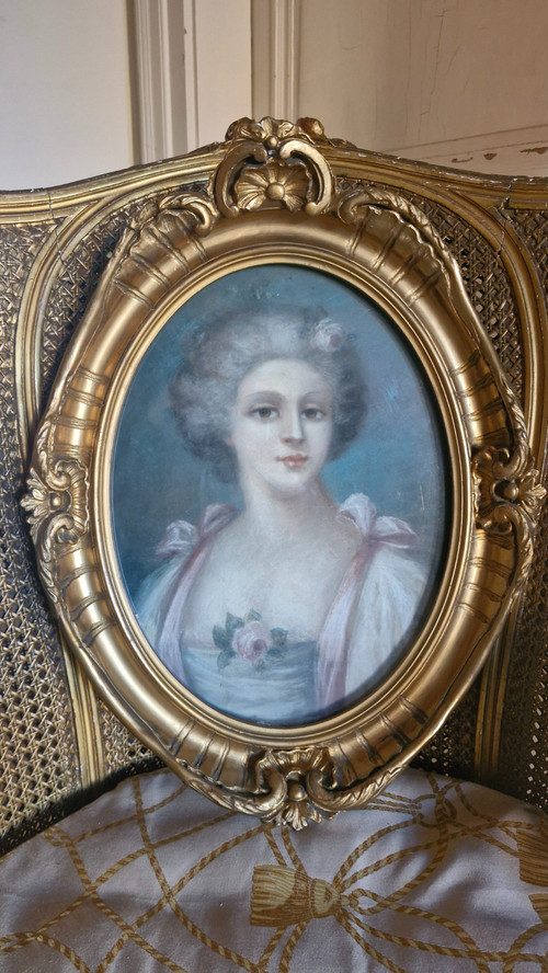 Pastello, ritratto di donna