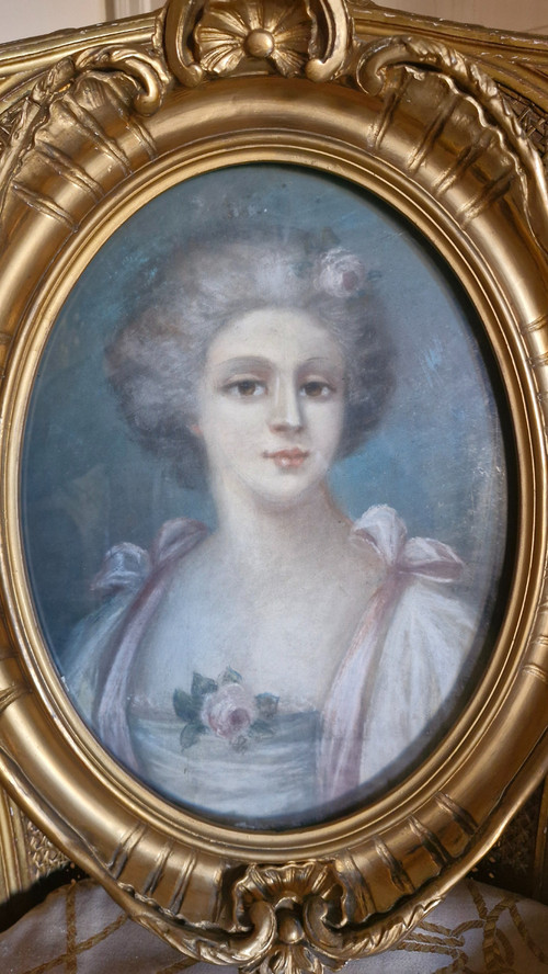 Pastello, ritratto di donna