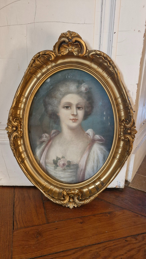 Pastello, ritratto di donna