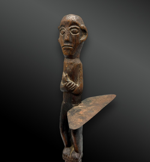 STATUETTE PROTECTRICE - Hampatong  Culture Dayak, île de Bornéo - Vers 1900