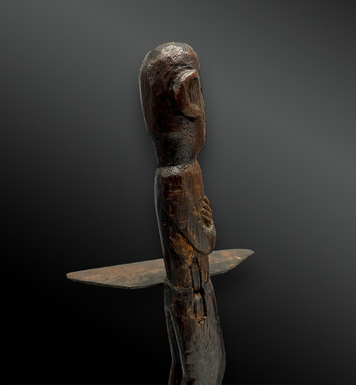 STATUETTE PROTECTRICE - Hampatong  Culture Dayak, île de Bornéo - Vers 1900
