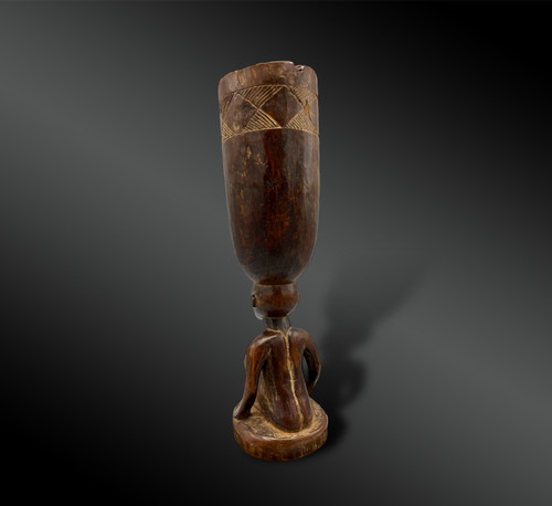 COPPA DELLA CARIATIDE - Cultura Chokwé, Angola - Prima metà del XX secolo 