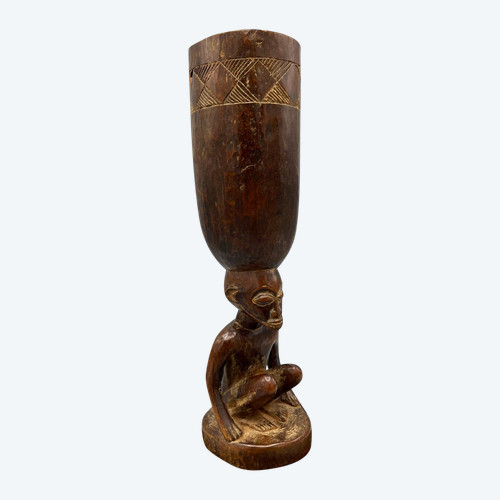 COPPA DELLA CARIATIDE - Cultura Chokwé, Angola - Prima metà del XX secolo 