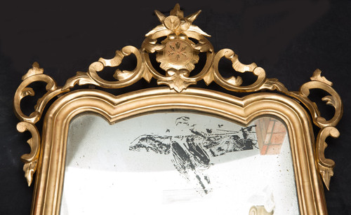 Miroir Ancien époque 19ème Siècle Naples