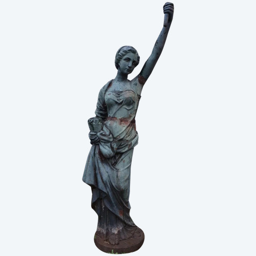 Ancienne Grande Statue de jardin Fonte/statue femme ancienne/extérieur ancien