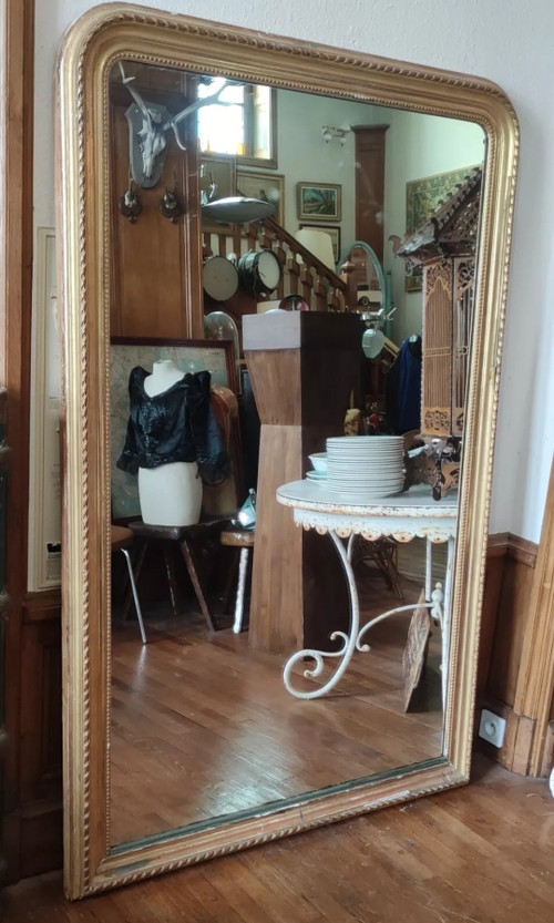 Very large Louis Philippe gilded mirror
