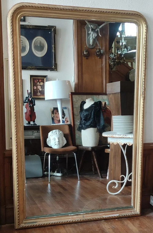 Very large Louis Philippe gilded mirror