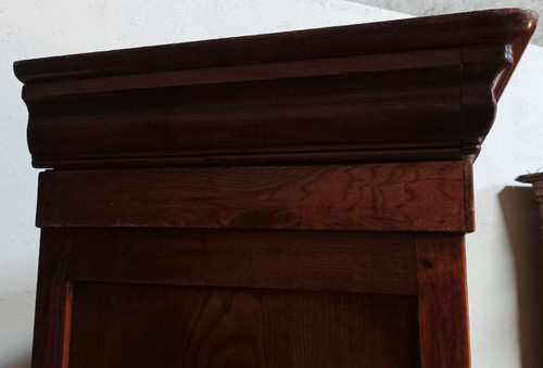 Bonnetière 1-türiger Kleiderschrank Louis Philippe in Eiche