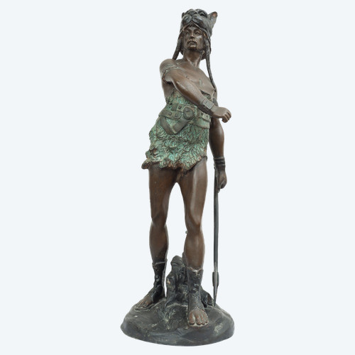 Antica scultura francese dell'inizio del XX secolo.