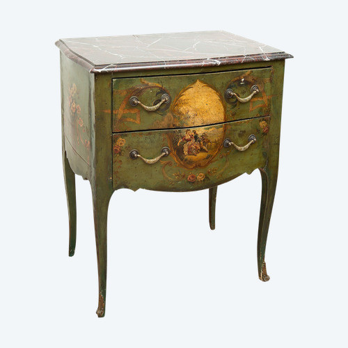 Antiker französischer Louis XIV Nachttisch mit dem Stempel „dubois 1683“.